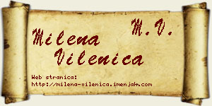 Milena Vilenica vizit kartica